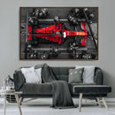 Ferrari Pit Stop Canvas Wall Art – Precision and Speed