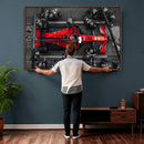 Ferrari Pit Stop Canvas Wall Art – Precision and Speed