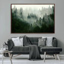 Misty Forest Wall Art – Tranquil Green Woodland Canvas by MyGreatCanvas | Canvas Wall Art Prints | Photo Prints & Wall Decor