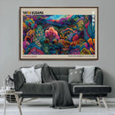 Framed Japanese 1986 Wall Art Print, Yayoi Kusama 1986 Wall