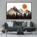 Modern Abstract Mountain Canvas Wall Art Print, Abstract by MyGreatCanvas | Canvas Wall Art Prints | Photo Prints & Wall Decor