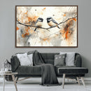 Abstract Watercolor Chickadee Bird Canvas Wall Art Print - by MyGreatCanvas | Canvas Wall Art Prints | Photo Prints & Wall Decor