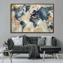 World Map Canvas Print – Framed Wall Art for Couples, by MyGreatCanvas | Canvas Wall Art Prints | Photo Prints & Wall Decor