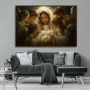 Mary Jesus Canvas Wall Art Print - Madonna and Child with