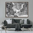 Black White Abstract Canvas Wall Art - Fluid Ink Artwork - by MyGreatCanvas | Canvas Wall Art Prints | Photo Prints & Wall Decor