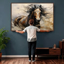 Abstract Horse Wall Art Canvas Print – Large Western
