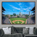 Wrigley Field Chicago Cubs Panoramic Art Multi-Piece Canvas
