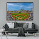 Wrigley Field Chicago Cubs Panoramic Canvas Print –