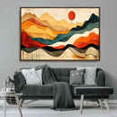 Mid Century Wall Art Print  - Abstract Woodland Print -