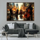 Jazz Wall Art Canvas Print – Colorful Musical Instrument
