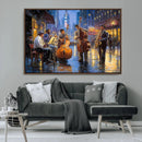 Colorful Jazz Wall Art - African American Music Canvas Print