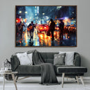 African American Jazz Canvas Wall Art Print – Abstract Music