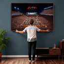 Texas Stadium Night Game Wall Art Canvas Print – Vibrant