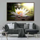 Lotus Flower Wall Art Canvas Print, Water Lily Large Wall