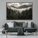 Moody Forest Wall Art – Framed Mountain Fog Canvas Artwork, by MyGreatCanvas | Canvas Wall Art Prints | Photo Prints & Wall Decor