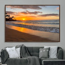 Tropical Beach Wall Art – Framed Sunset Ocean Canvas by MyGreatCanvas | Canvas Wall Art Prints | Photo Prints & Wall Decor