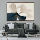Minimal Flower Wall Art Canvas Print – Framed Beige Bloom by MyGreatCanvas | Canvas Wall Art Prints | Photo Prints & Wall Decor