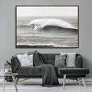 Monochrome Seascape Wall Art Canvas Print – Framed Surf Wave by MyGreatCanvas | Canvas Wall Art Prints | Photo Prints & Wall Decor
