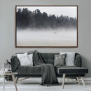 Surfer Fog Wall Art Canvas Print – Framed Foggy Beach Scene by MyGreatCanvas | Canvas Wall Art Prints | Photo Prints & Wall Decor