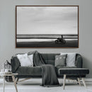Motorcycle Beach Wall Art Canvas Print – Framed Vintage by MyGreatCanvas | Canvas Wall Art Prints | Photo Prints & Wall Decor