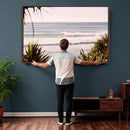 Ocean Surfer Wall Art Canvas Print – Framed Coastal Surf Art by MyGreatCanvas | Canvas Wall Art Prints | Photo Prints & Wall Decor