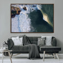 Ocean Wave Wall Art – Aerial Coastal View Canvas Artwork, by MyGreatCanvas | Canvas Wall Art Prints | Photo Prints & Wall Decor