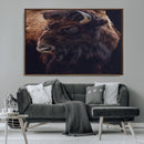 Bison Wall Art Canvas Print – Framed Western Decor Art by MyGreatCanvas | Canvas Wall Art Prints | Photo Prints & Wall Decor