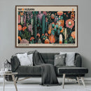 Yayoi Kusama Art Print Canvas – Abstract Mount Fuji Japanese