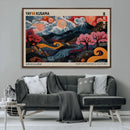 Modern Japanese Wall Art Canvas Print – Framed Contemporary