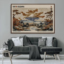 Yayoi Kusama Wall Art Canvas Print – Framed Modern Japanese