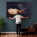 Rustic Elk Wall Art Canvas Print – Framed Moody Wildlife Art by MyGreatCanvas | Canvas Wall Art Prints | Photo Prints & Wall Decor