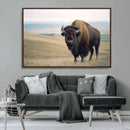 Bison Wall Art Canvas Print – Framed Buffalo American Bison