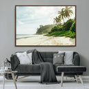 Relaxing Beach Wall Art Canvas Print – Framed Ocean View