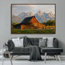 Rustic Barn Wall Art Canvas Print – Framed Grand Teton Park