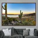 Saguaro Cactus Wall Art Canvas Print – Framed Desert Sunset by MyGreatCanvas | Canvas Wall Art Prints | Photo Prints & Wall Decor