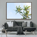 Palm Trees Wall Art Canvas Print – Framed Tropical Coastal