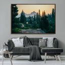 Mountain Wall Art Canvas Print – Framed Forest Serenity