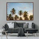 Palms Wall Art Canvas Print – Framed Tropical Coastal Nature
