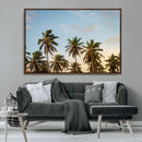 Palm Trees Wall Art Canvas Print – Framed Tropical Vibes