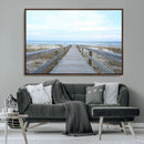 Beach Boardwalk Wall Art Canvas Print – Framed Coastal