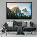 Wilderness Wall Art Canvas Print – Misty Forest Nature