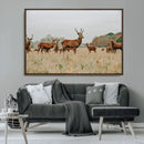 Rustic Deer Wall Art Canvas Print – Autumn Forest Woodland