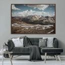 Mountain Landscape Wall Art Canvas Print – Framed Snowy