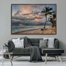 Tropical Storm Wall Art Canvas Print – Framed Moody Beach by MyGreatCanvas | Canvas Wall Art Prints | Photo Prints & Wall Decor
