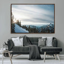 Snowy Mountains Wall Art Canvas Print – Framed Alpine by MyGreatCanvas | Canvas Wall Art Prints | Photo Prints & Wall Decor