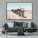 Desert Mailboxes Canvas Print – Framed Minimal Western