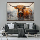 Scottish Highland Wall Art Canvas Print, Framed Longhorn Art by MyGreatCanvas | Canvas Wall Art Prints | Photo Prints & Wall Decor