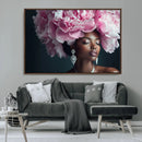 Black Beauty Petal Crown Wall Art Canvas Print – Floral by MyGreatCanvas | Canvas Wall Art Prints | Photo Prints & Wall Decor