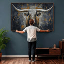 Rustic Bull Wall Art Canvas Print, Longhorn Wall Decor for by MyGreatCanvas | Canvas Wall Art Prints | Photo Prints & Wall Decor