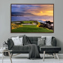 Pebble Beach Golf Wall Art Canvas Print – Iconic Coastal by MyGreatCanvas | Canvas Wall Art Prints | Photo Prints & Wall Decor